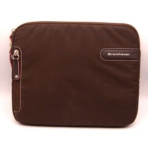 Brenthaven Macbook Air 11" Padded Laptop‎ Sleeve Case Brown With Pink Interior